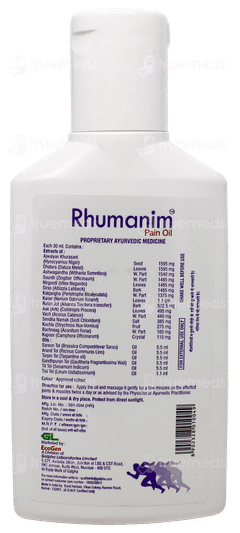 Rhumanim Pain Oil 60Ml